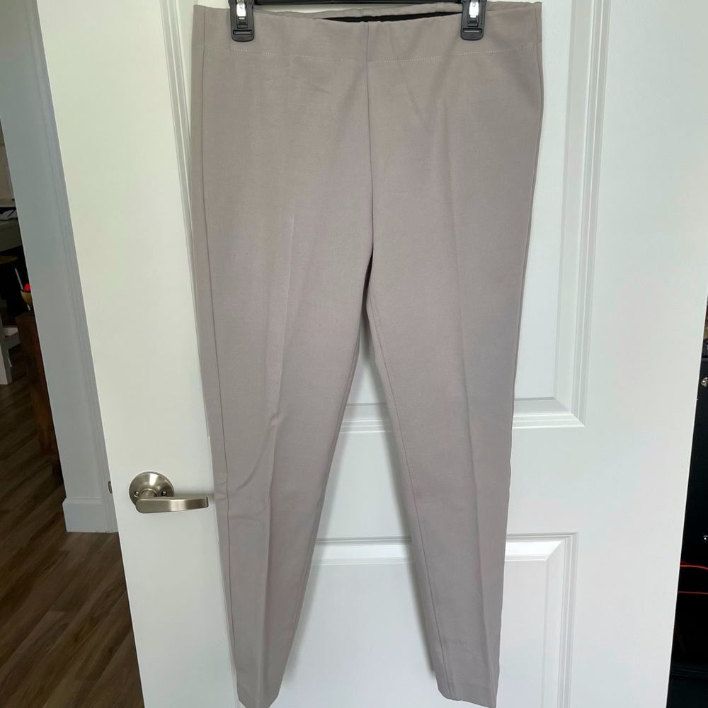 Gray straight leg pants
